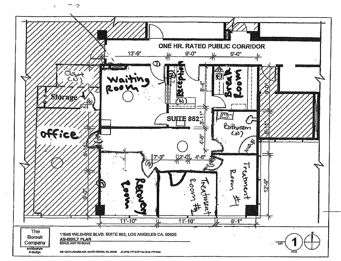 ketamine-clinics-of-los-angeles-brentwood office space plan-1